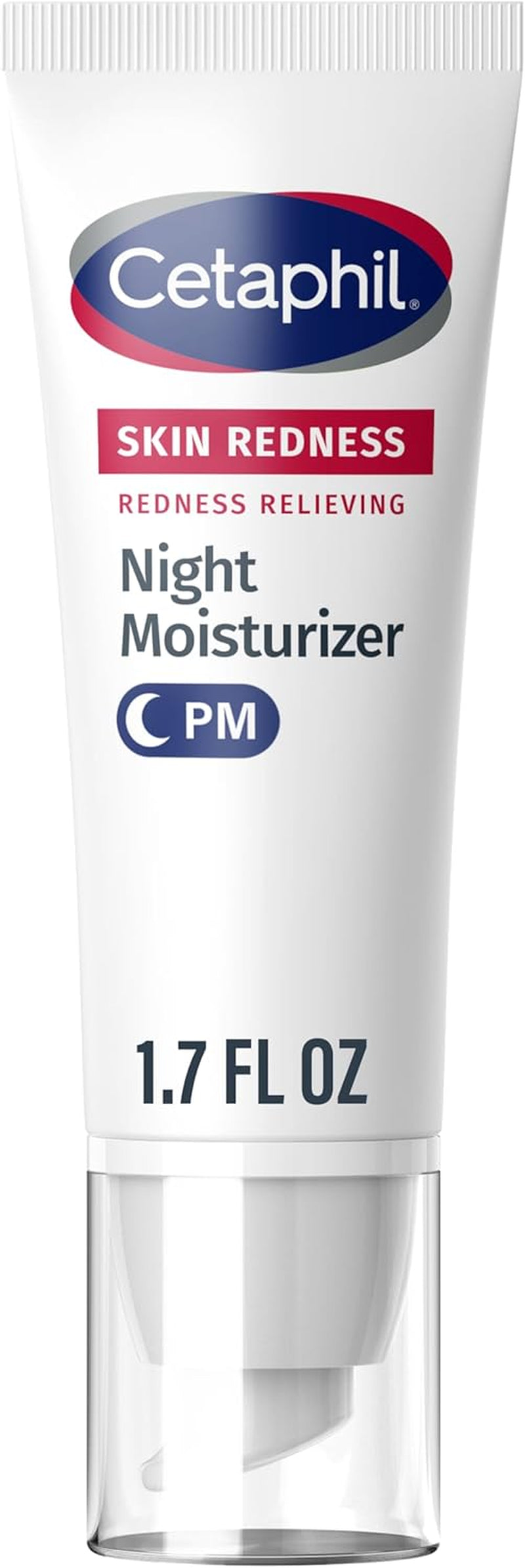Night Cream, Redness Relieving Night Moisturizer for Face, 1.7 Fl Oz, for Dry, Redness-Prone Skin, Hypoallergenic, Fragrance Free