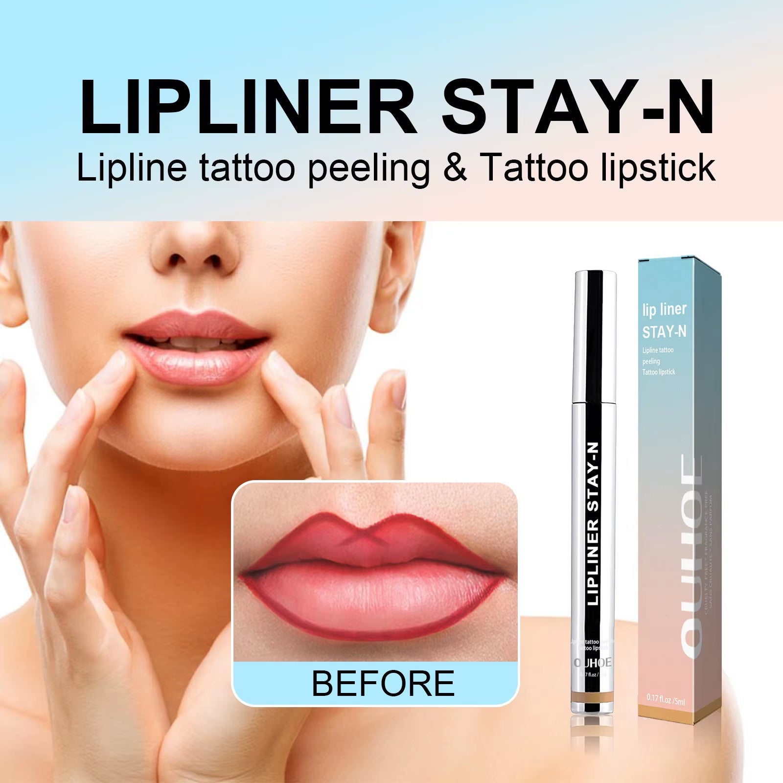 Peel off Lip Liner Waterproof Long Lasting Tattoo Lip Gloss Not Take off Nourish Lipstick Cosmetics Matte Sexy Plump Lip Pencil