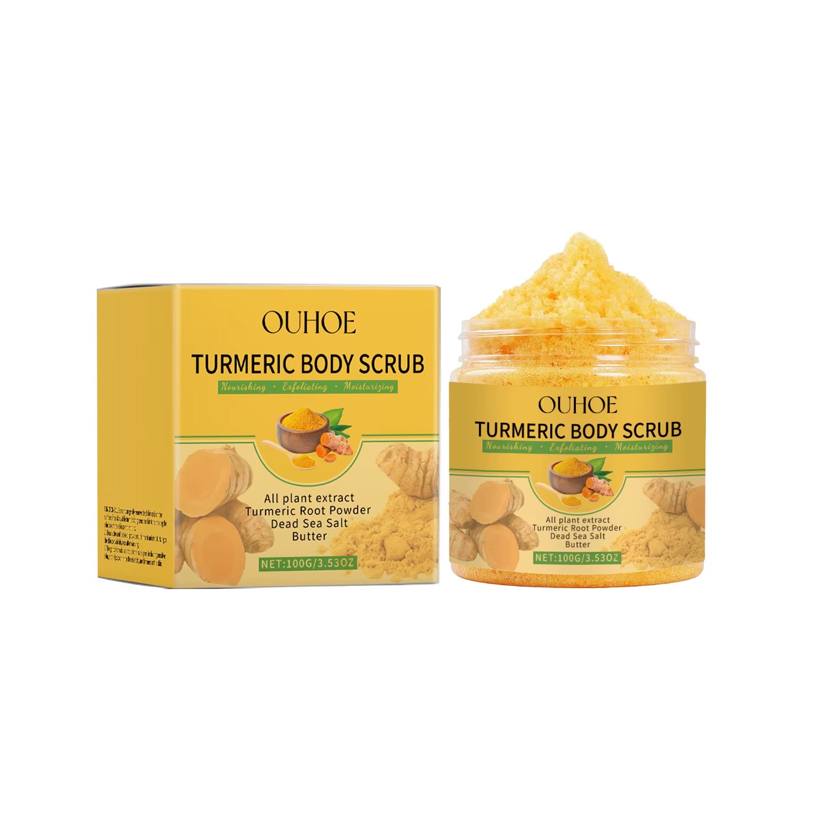 Turmeric Exfoliating Body Scrub — Smooth, Brighten-Looking Skin & Deep Moisture 100g | Bath & Body | Dolcie Care