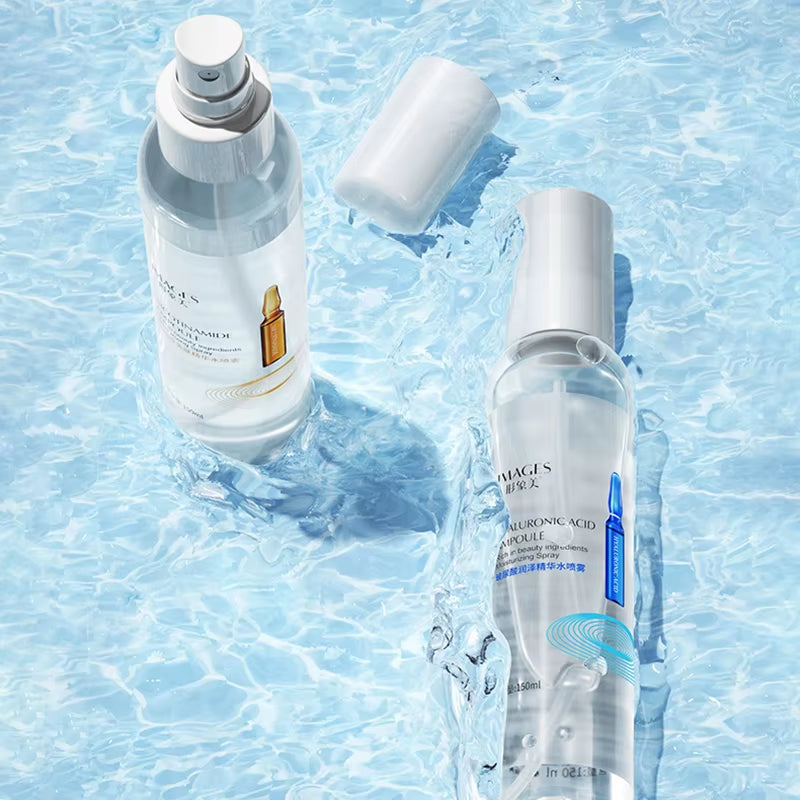 150Ml Hyaluronic Acid Face Essence Spray Anti-Aging Remove Wrinkle Shrink Pores Niacinamide Moisturizing Brighten Face Serum