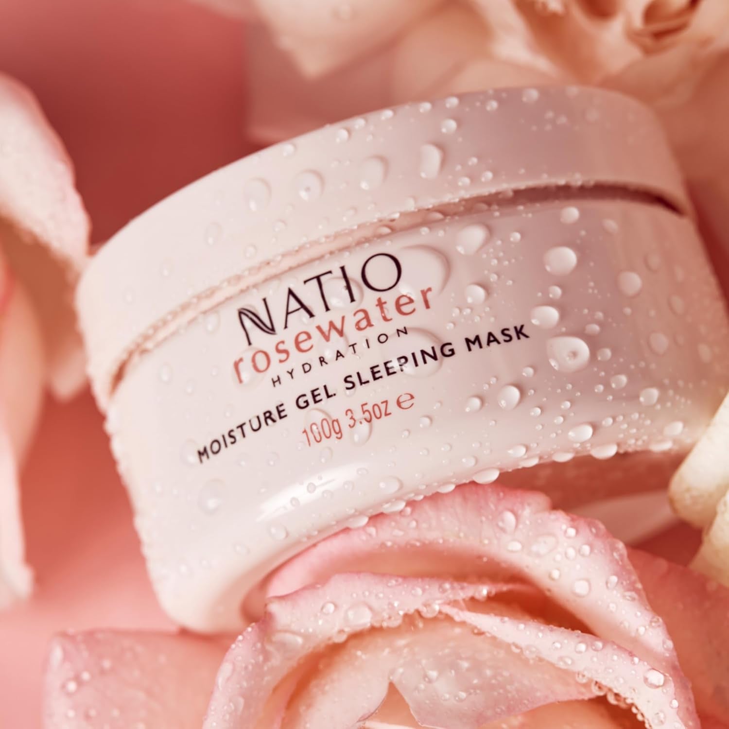 Australia Rosewater Hydration Moisture Gel Sleeping Mask 100G - Plumping Overnight Face Mask with Roswater, Hyaluronate & Calendula - Face Moisturiser for All Skin Types - Made in Australia
