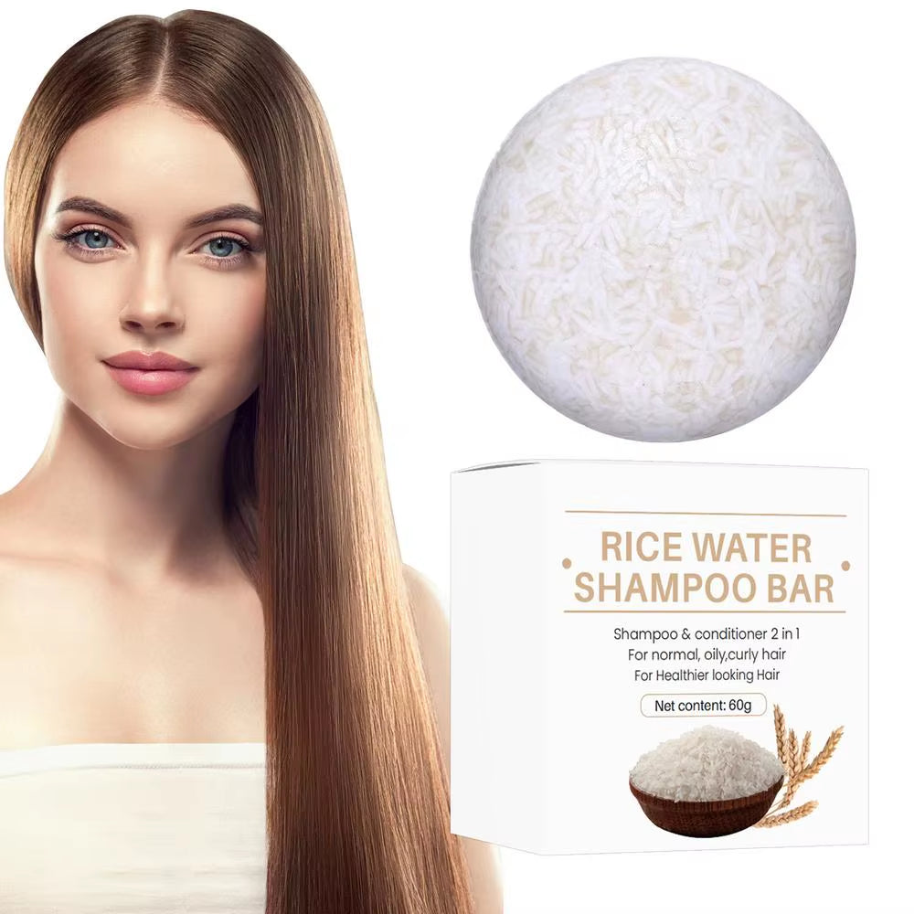 Rice Water Shampoo Bar — Oil Control, Shine & Fuller-Looking Hair 60g | Shampoo | Dolcie Care