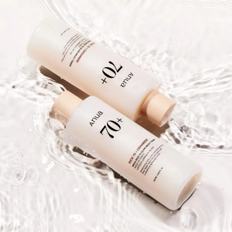 Anua Rice 70 Glowing Milky Toner — Brightening, Hydrating Milky Toner 250ml — rice-extract milky toner for brightening, hydrating & soothing | Toners | Beauty & Health,Face Care,Skin Care | Dolcie Care