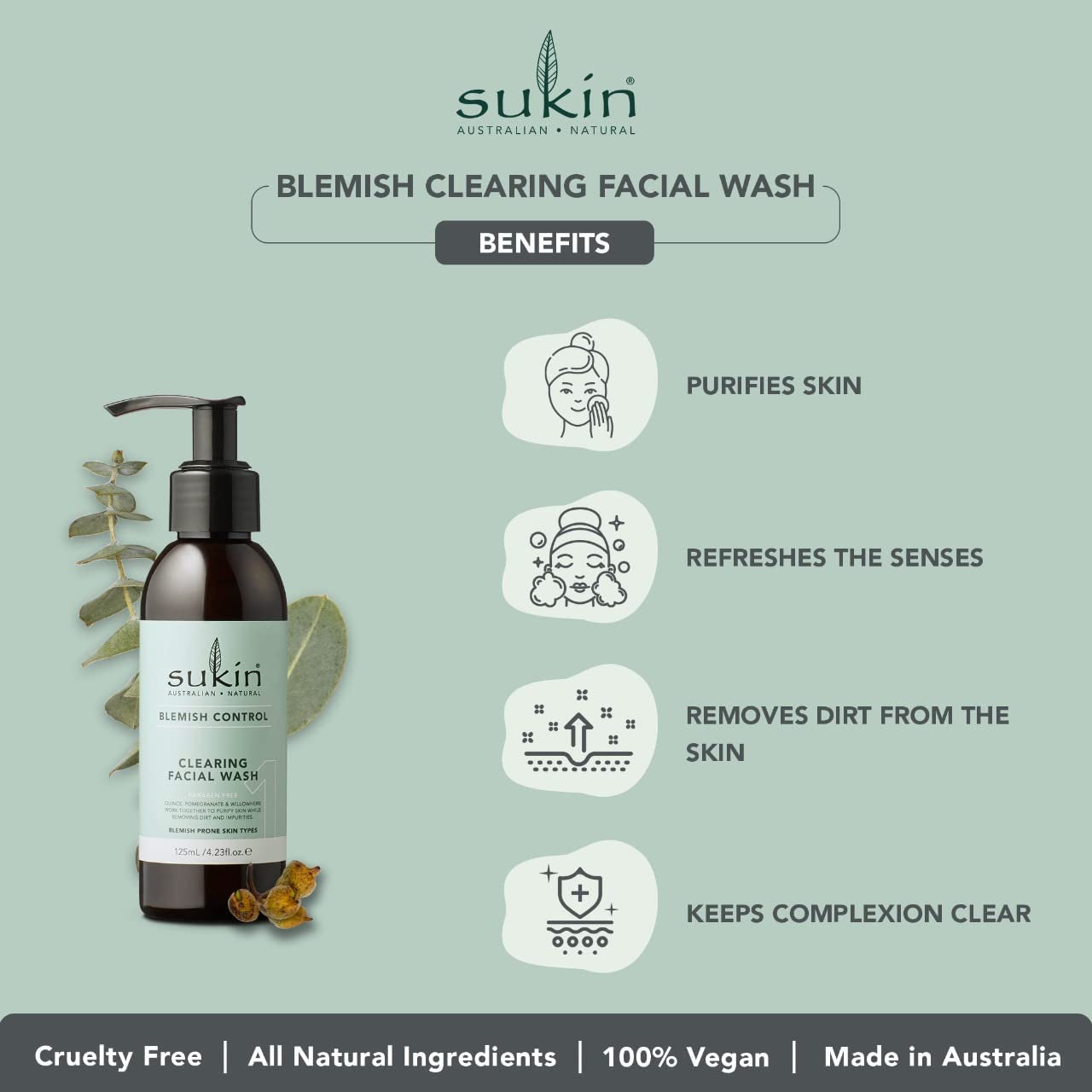 Blemish Control, Clearing Facial Wash, 125Ml