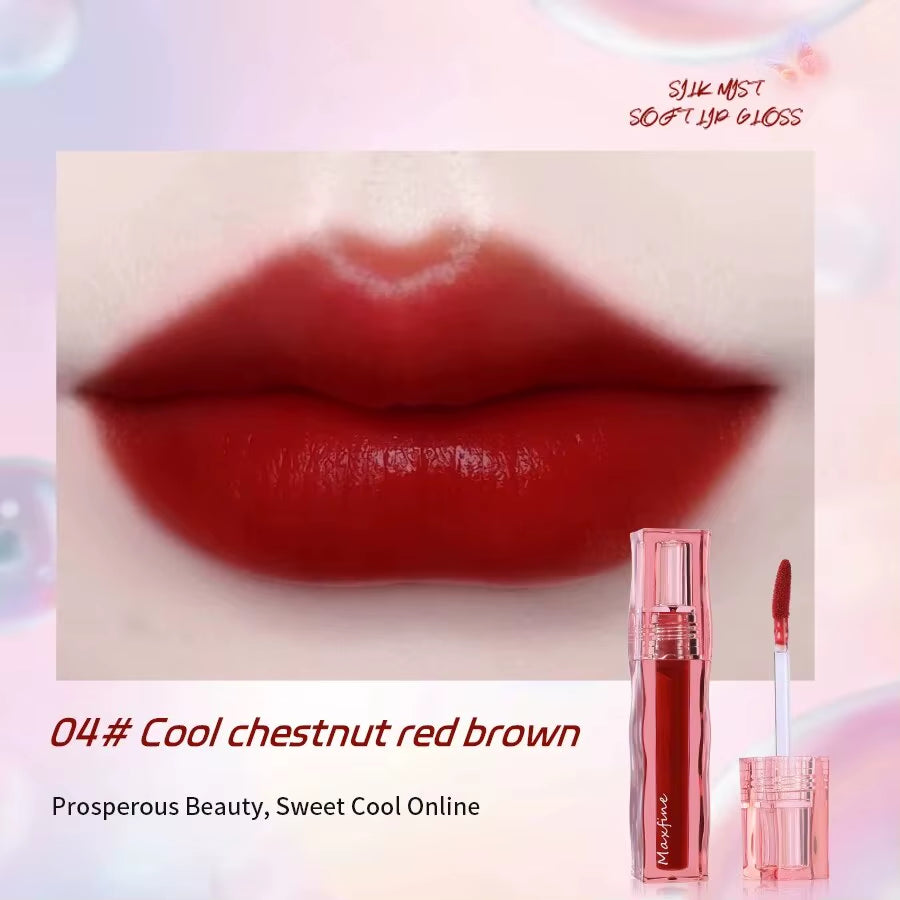 MAXFINE Lip Glaze — High-Pigment, Moisturizing, Waterproof, Non-Sticky — high-pigment, moisturizing lip glaze with long-wear, waterproof & non-sticky finish | Lip Gloss | Beauty & Health,Lips,Makeup | Dolcie Care