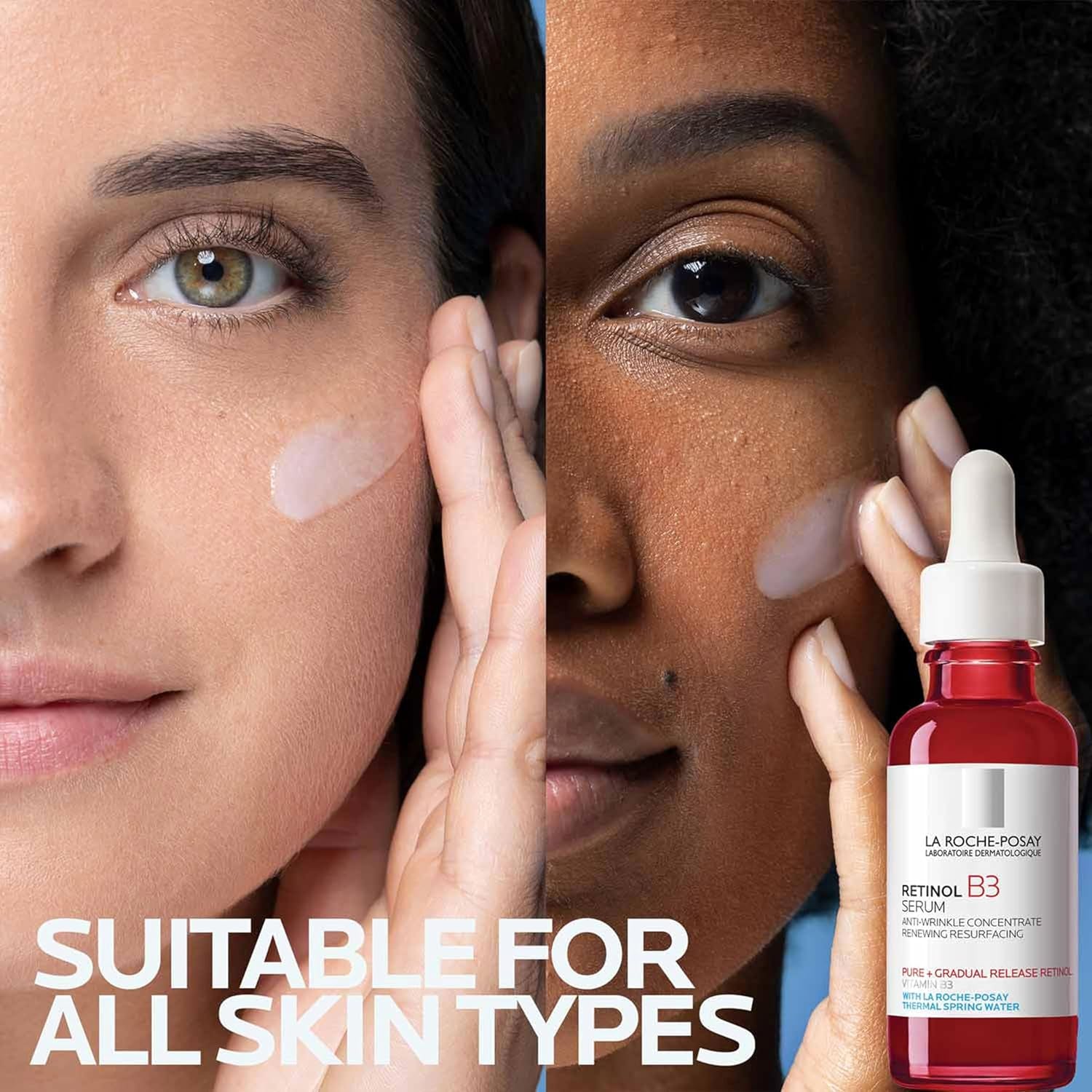 La Roche-Posay Redermic Retil Serum, Anti-Wrinkle Concentrate, Targets Fine Lines, Retil B3 Serum, 30Ml