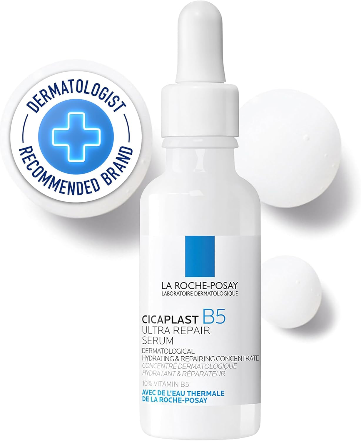 La Roche-Posay Cicaplast B5 Ultra Repair Serum 30Ml, Suits Dry Sensitive Skin, Dermatological, Hydrating, Fragrance Free