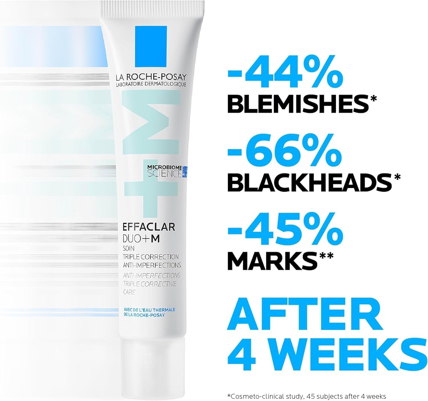La Roche-Posay Face Moisturiser 40Ml, Effaclar Duo+M for Oily & Acne-Prone Skin, Pimples & Blackheads