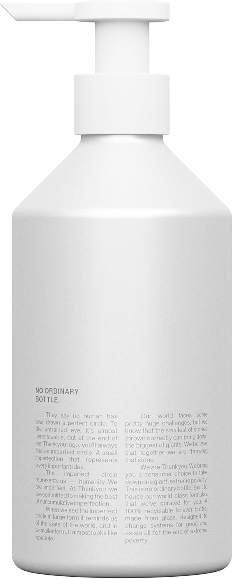 Forever Pump Bottle, 500 Ml Capacity, White Aluminium