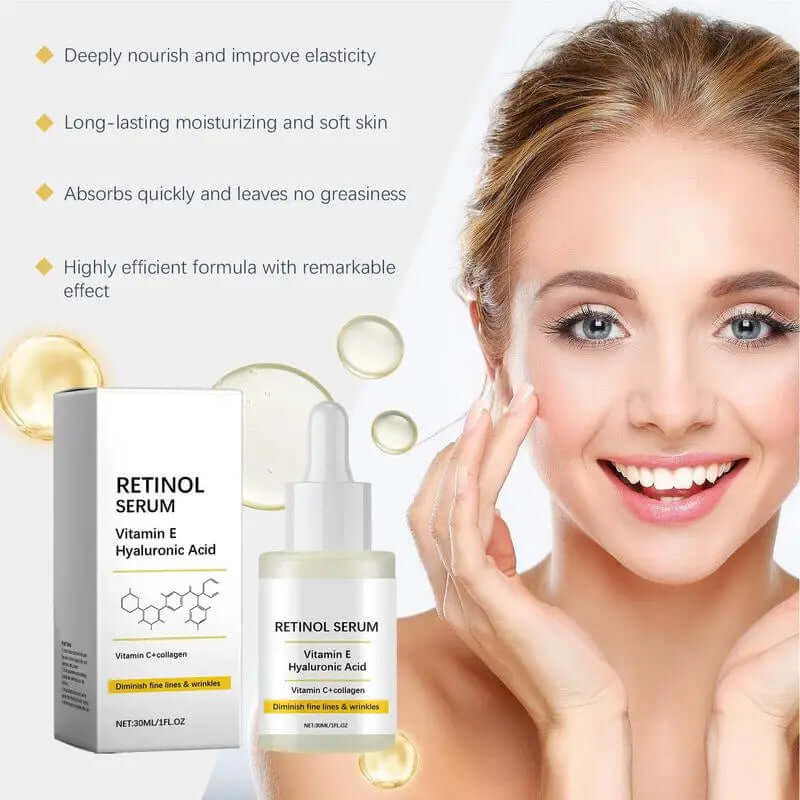 Retinol Serum Firming Essence — Lifting, Hydrating & Soothing Serum 30 ml — advanced retinol face serum for wrinkle repair, firming & hydration | Face Serums | Beauty & Health,Face Care,Skin Care | Dolcie Care