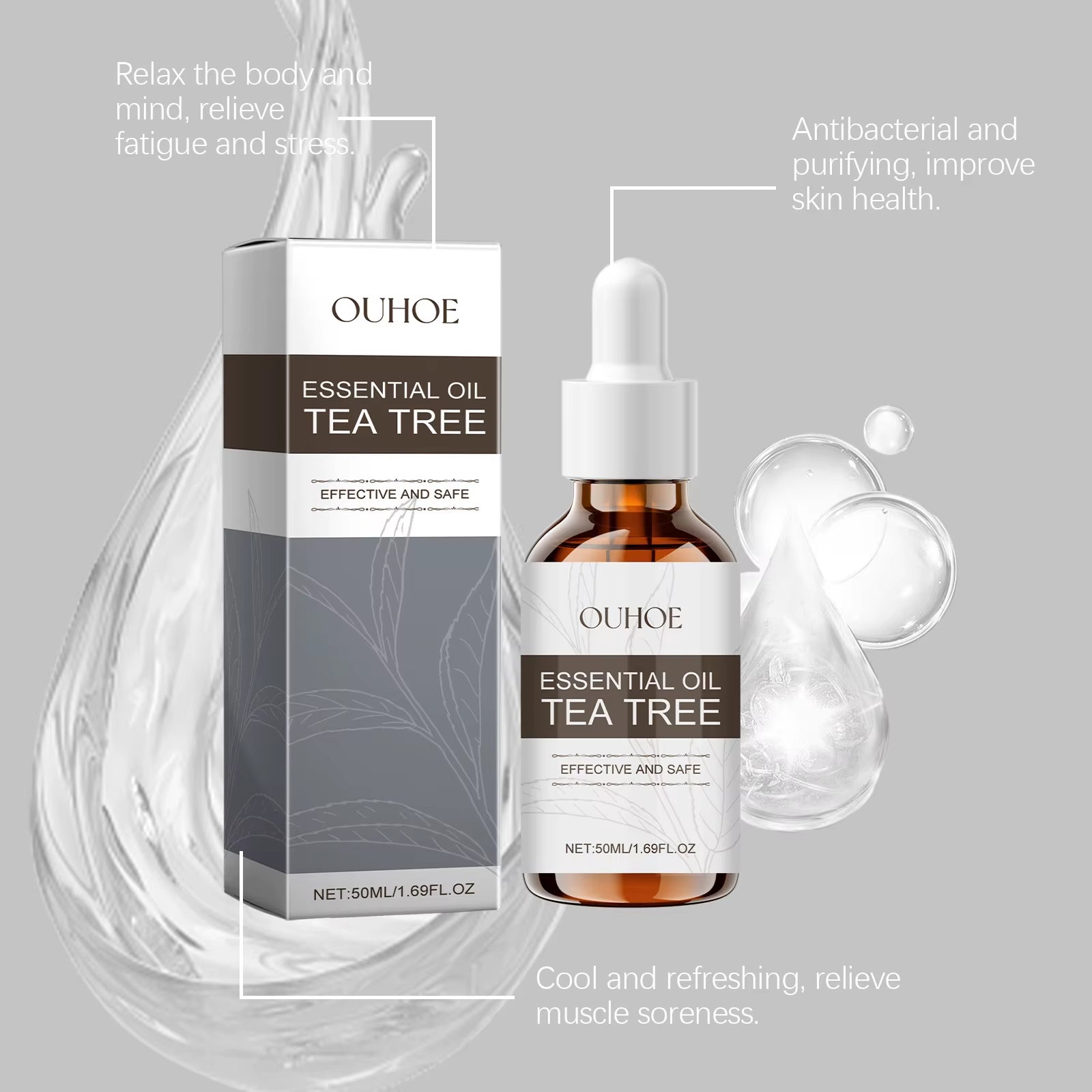 Tea Tree Brightening Body Oil — Deep Moisture, Soothing Massage & Fresh Scent 50ml | Body Oil | Dolcie Care