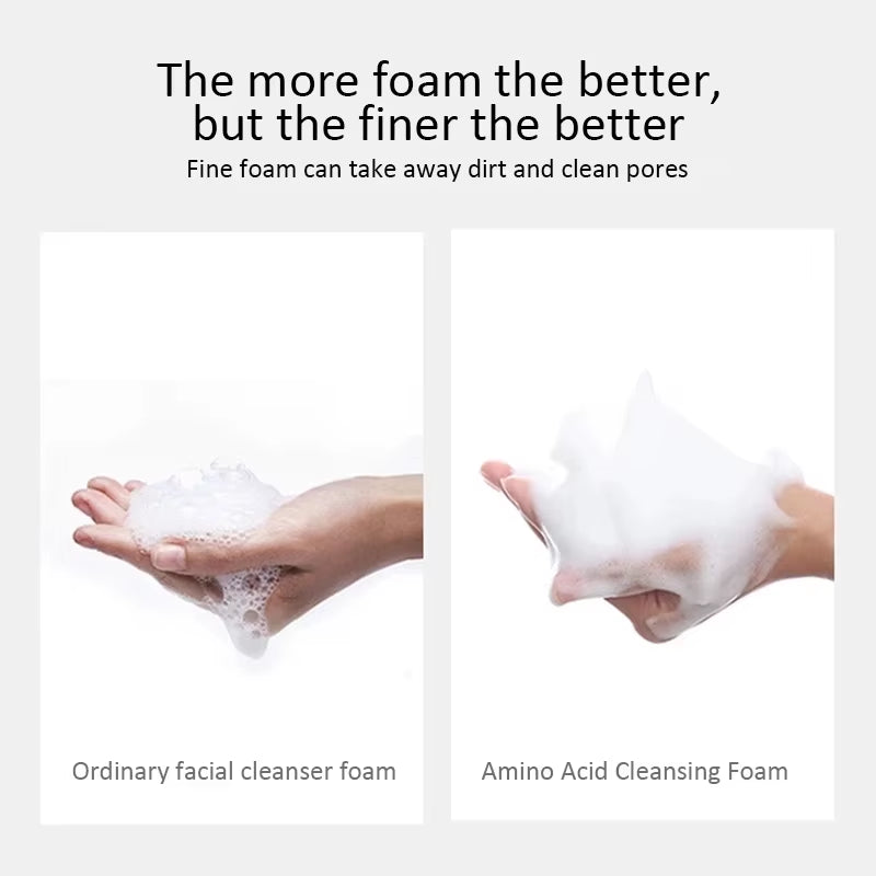 Amino Acid Facial Cleanser Niacinamide Deep Cleaning Oil Control Moisturizing Shrink Pore Remove Acne Whitening Facial Skin Care