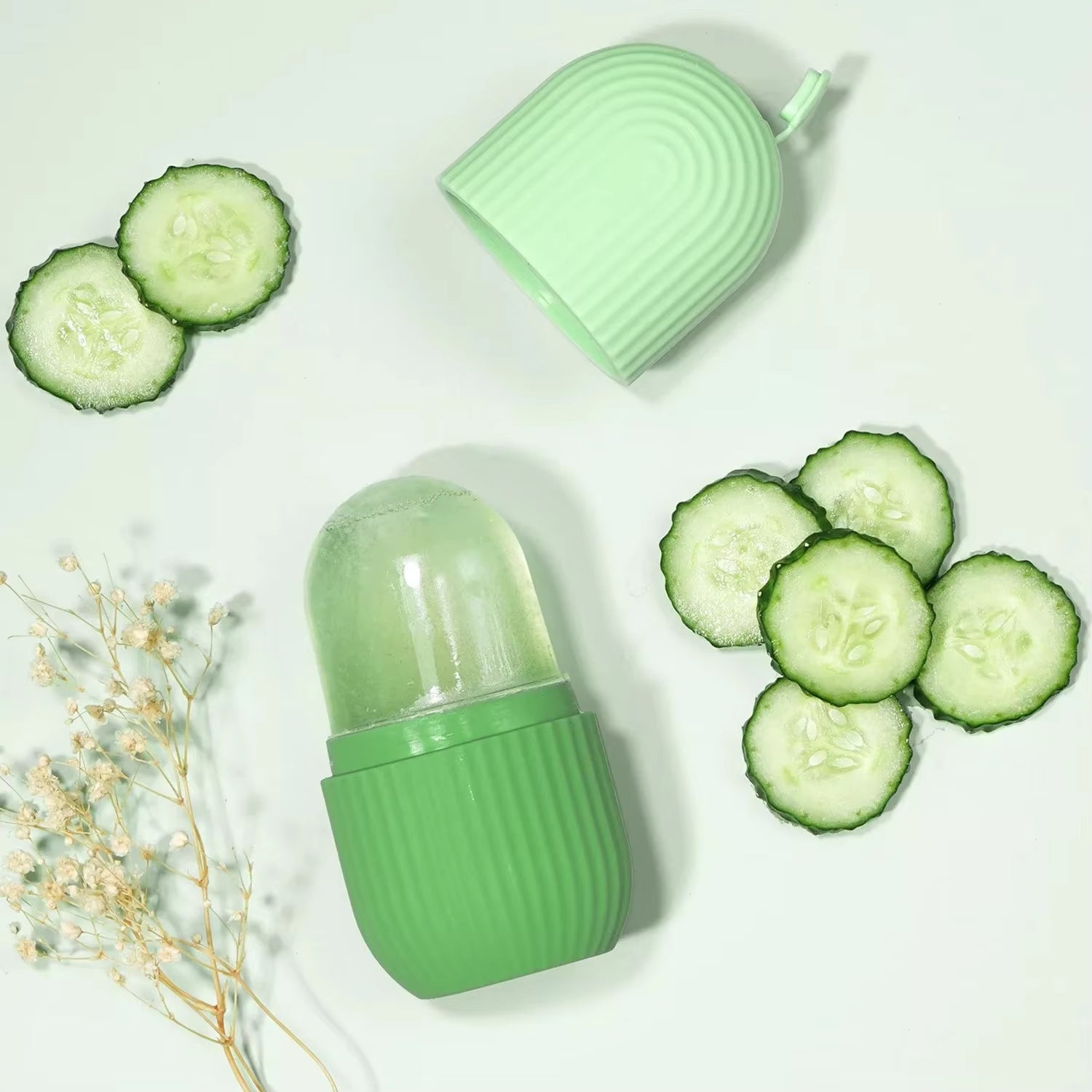 Reusable Ice Face Roller — De-Puffing, Soothing & Glow Boost — cooling ice face roller for de-puffing, soothing & glow boost | Skin Care Rollers | Beauty & Health,Massage & Relaxation,Massage Tools & Accessories | Dolcie Care