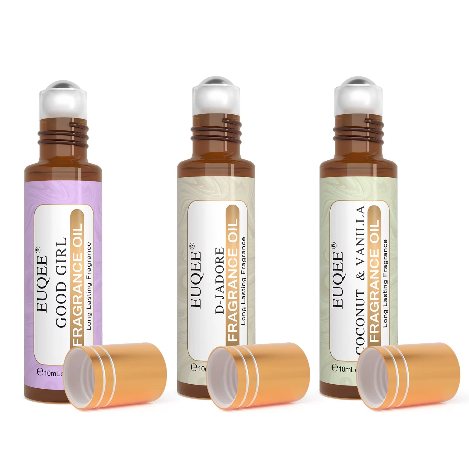 10Ml Women'S Roller Fragrance Oil-Coconut Vanilla Bubble Gum Bright Crystal Bombshell Midnight Rose Angel Aroma Oil