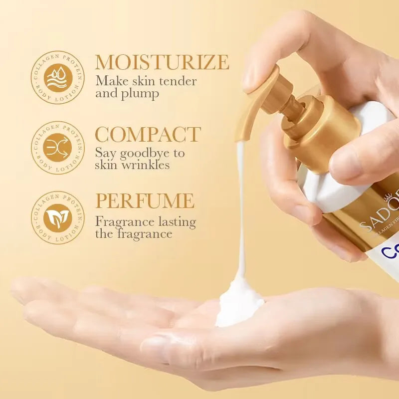 SADOER Collagen Face & Body Cream — Spa-Size Hydration for Smoother, Firmer-Looking Skin 313ml | Anti-Aging Skin Care | Dolcie Care