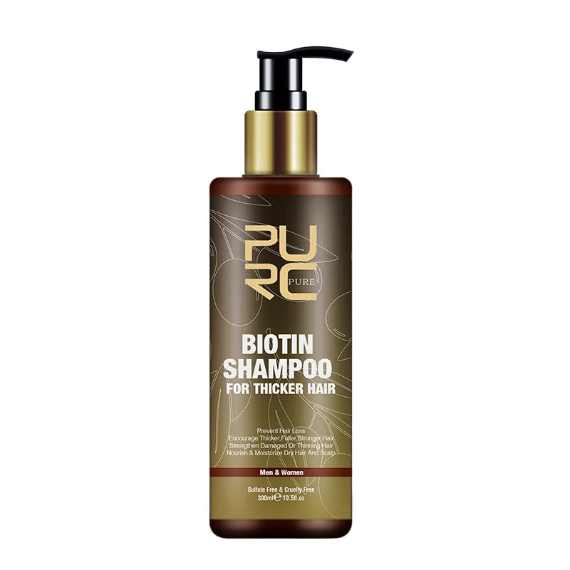 Biotin Hair Growth Shampoo anti Hair Loss Repair Damaged Frizz Argan Oil Scalp Treatment Hair Care Products