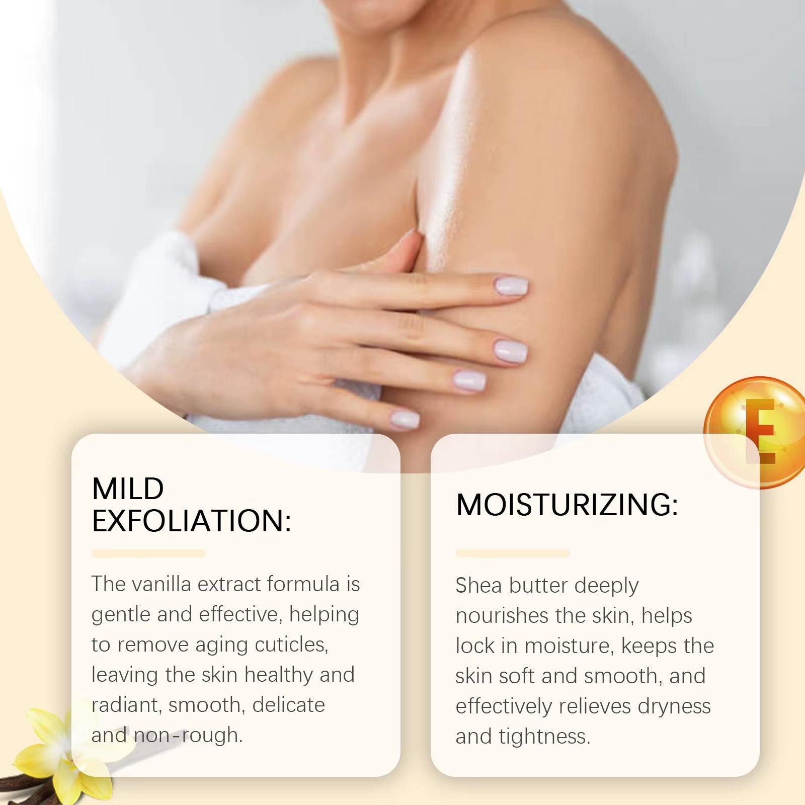 Vanilla Exfoliating Body Scrub — Smooth, Glow & Deeply Moisturize 120g | Bath & Body | Dolcie Care