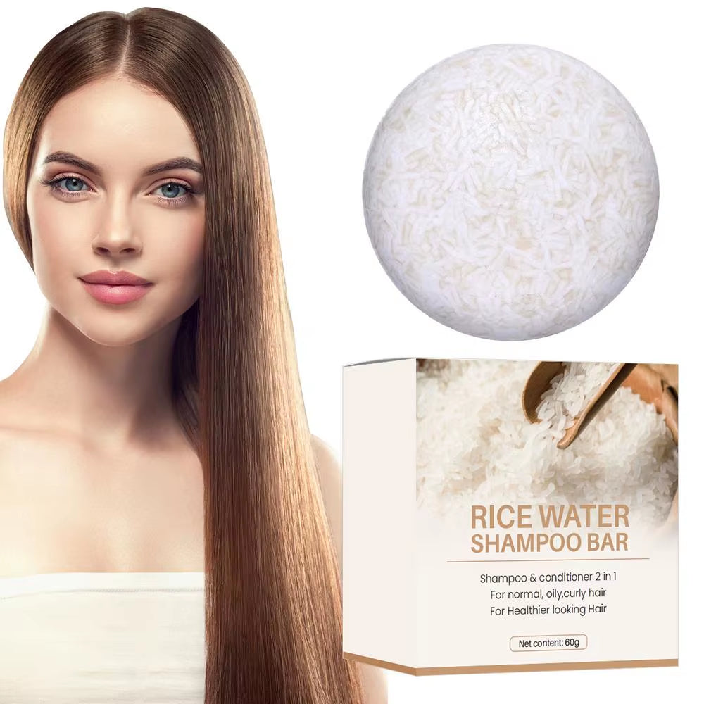 Rice Water Shampoo Bar — Oil Control, Shine & Fuller-Looking Hair 60g | Shampoo | Dolcie Care