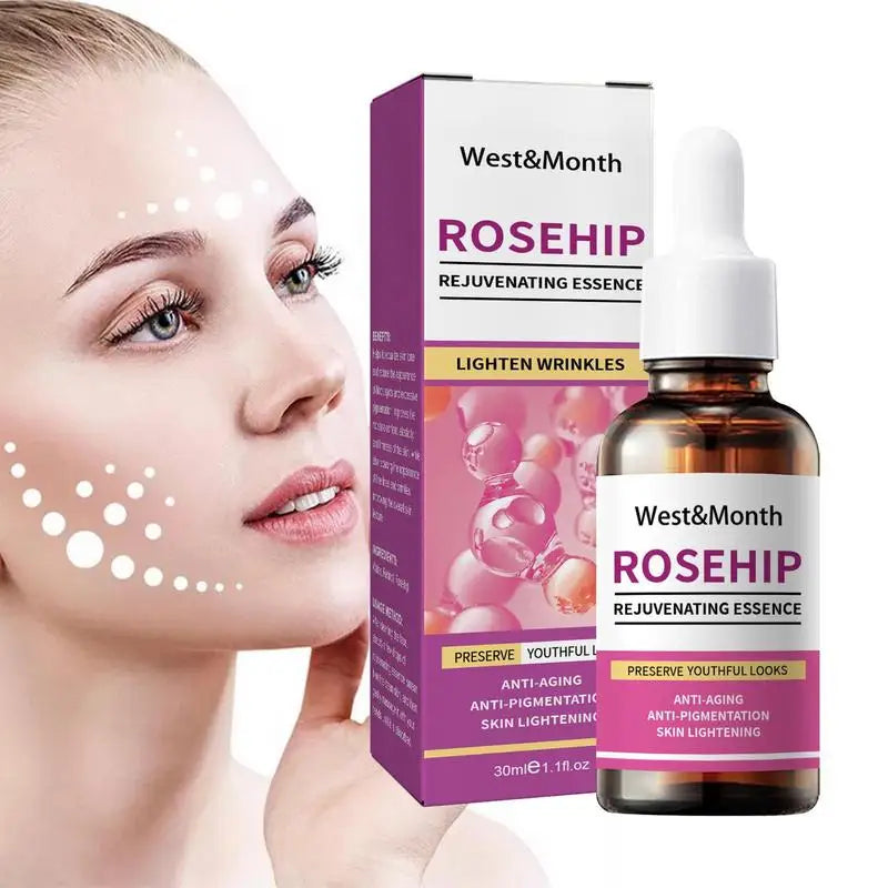 Rosehip Seed Oil Serum — Hydrating, Brightening & Smoothing 30ml — rosehip seed oil serum for hydrating, brightening & smoothing | Face Serums | Beauty & Health,Face Care,Skin Care | Dolcie Care