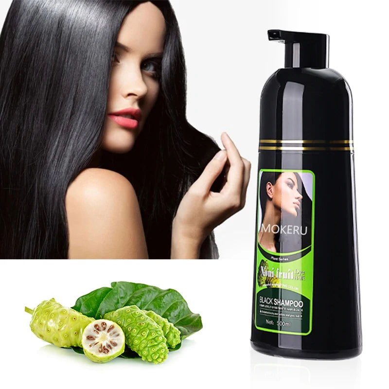 5 Minutes Black Hair Dye Shampoo Natural Organic Long Lasting Permanent Gray Hair Color Shampoo for Women Hair Cosmetics
