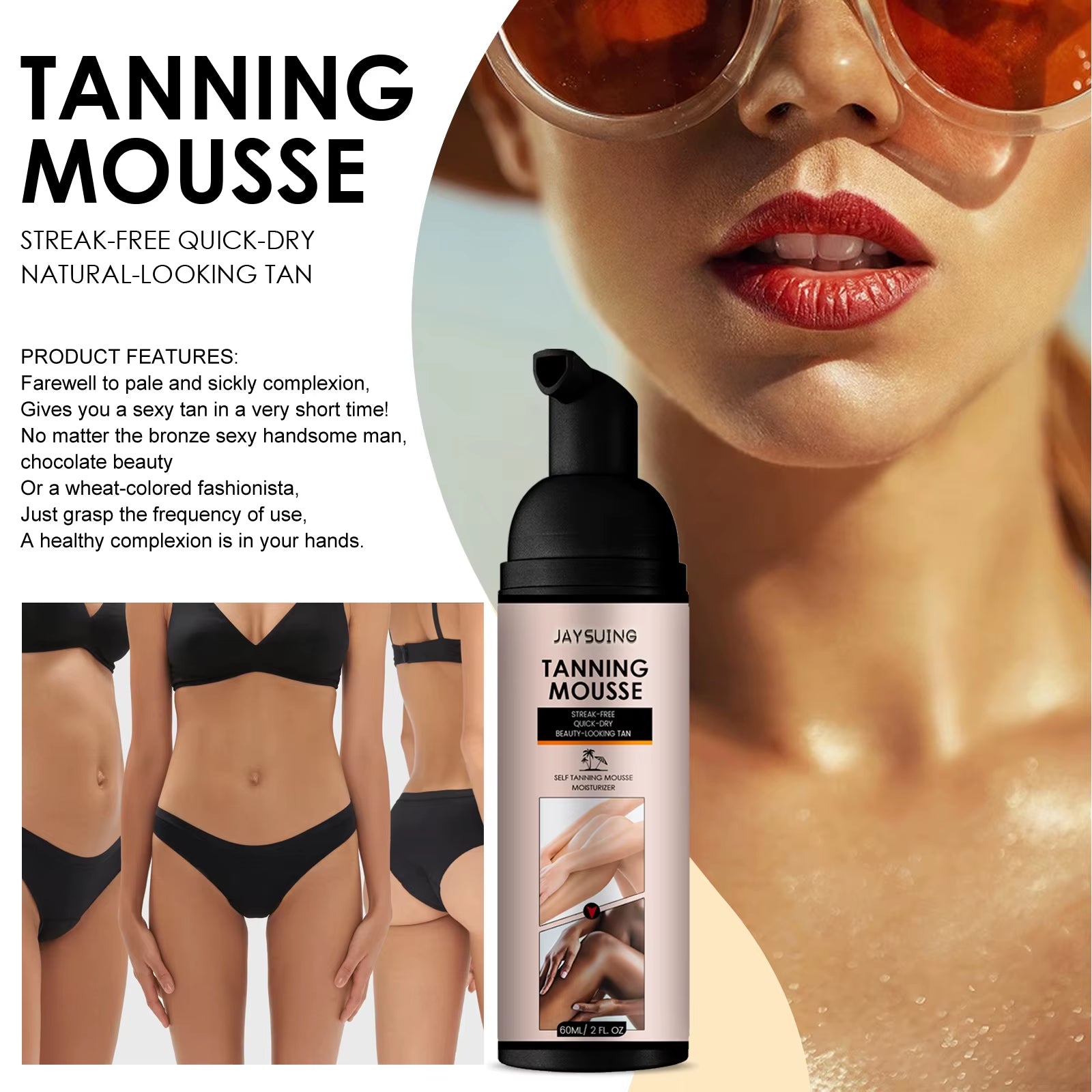 Body Tanning Cream Lasting Skin Bronzer Solarium Self Tanning Lotion Effective Sun Aid Take in Sunlight Tan Accelerator Cream