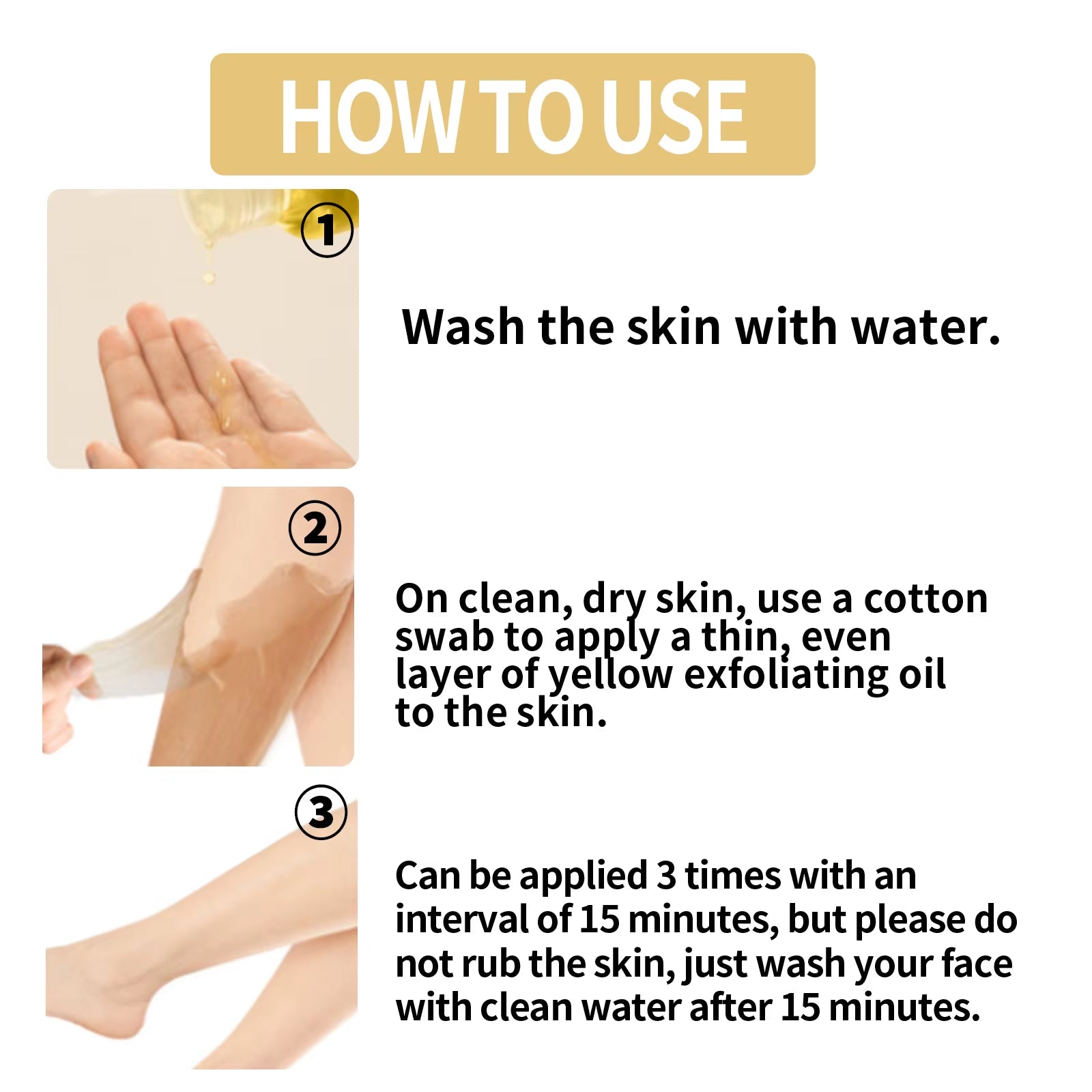 Yellow Peeling Oil — Body Exfoliating Oil for Smoother, Brighter-Looking Skin 50ml | Skin Care Masks & Peels | Dolcie Care