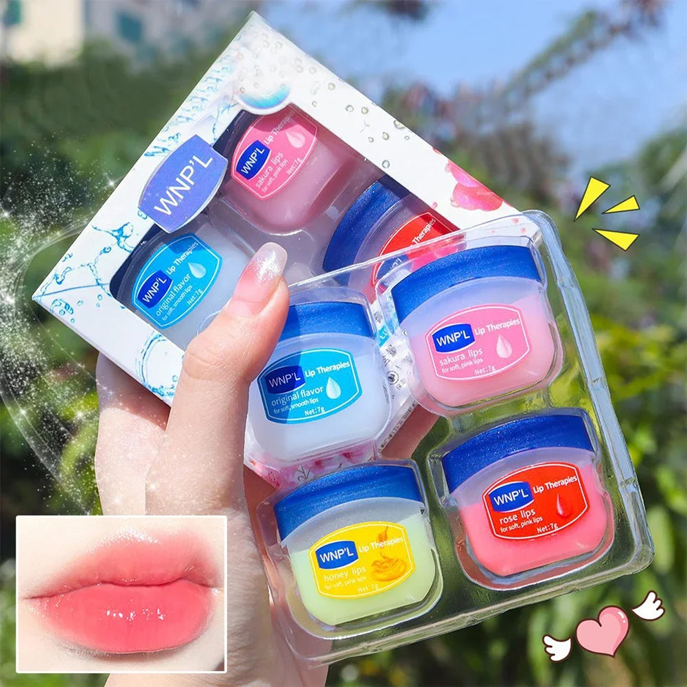 Moisturizing Lip Balm Sets Lipstick Makeup Natural Plant Base Moisturizer Lip Balm Anti-Cracking Lips Skin Care