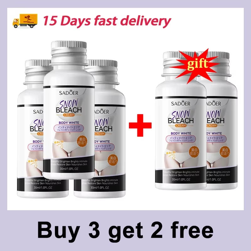 Body Whitening Cream Underarms Legs Knees Elbows Private Parts Brightening Underarm Cream Remove Dark Spots Bleaching Skin Care