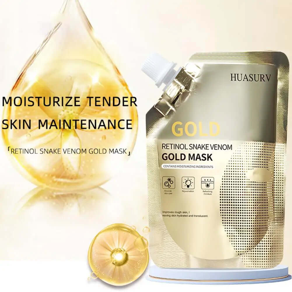 Gentle Gold Peel-Off Face Mask — Purify Pores & Remove Impurities 80g — gold peel-off face mask for pore cleansing, oil control & blackhead removal | Skin Care Masks & Peels | Beauty & Health,Face Care,Skin Care | Dolcie Care